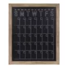 DesignOvation Beatrice Rustic Brown Chalkboard Monthly Calendar Memo Board