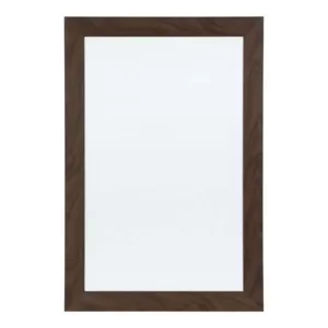 DesignOvation Beatrice Walnut Brown Dry Erase Memo Board