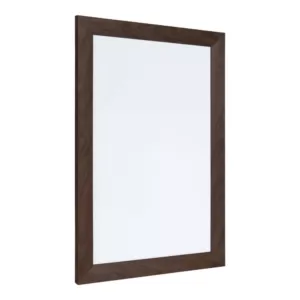 DesignOvation Beatrice Walnut Brown Dry Erase Memo Board