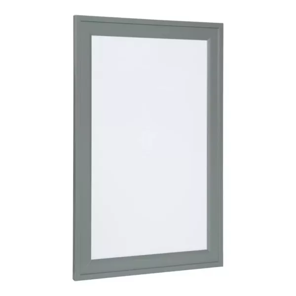 DesignOvation Bosc Gray Dry Erase Memo Board