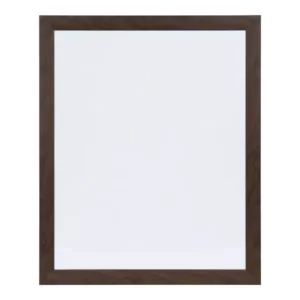 DesignOvation Beatrice Walnut Brown Rectangle Dry Erase Board Memo Board