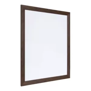 DesignOvation Beatrice Walnut Brown Rectangle Dry Erase Board Memo Board