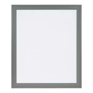 DesignOvation Bosc Gray Dry Erase Memo Board