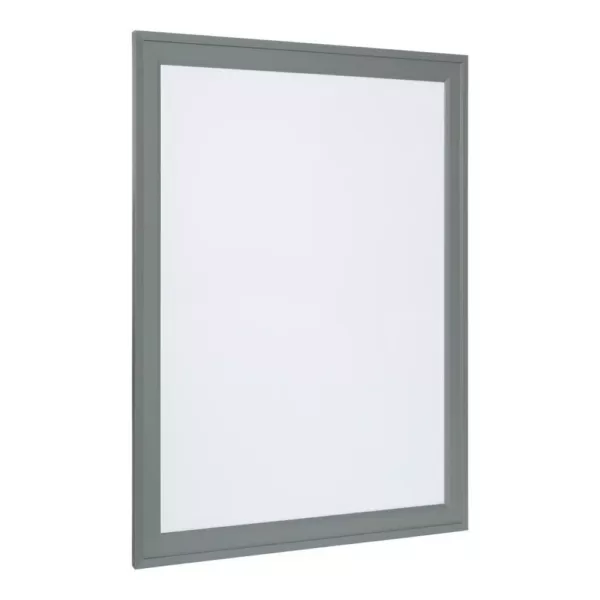 DesignOvation Bosc Gray Dry Erase Memo Board