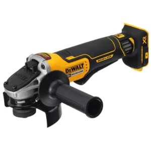 DEWALT 20-Volt MAX XR Cordless Brushless 4-1/2 in. Paddle Switch Small Angle Grinder with (2) 20-Volt 5.0Ah Batteries & Charger