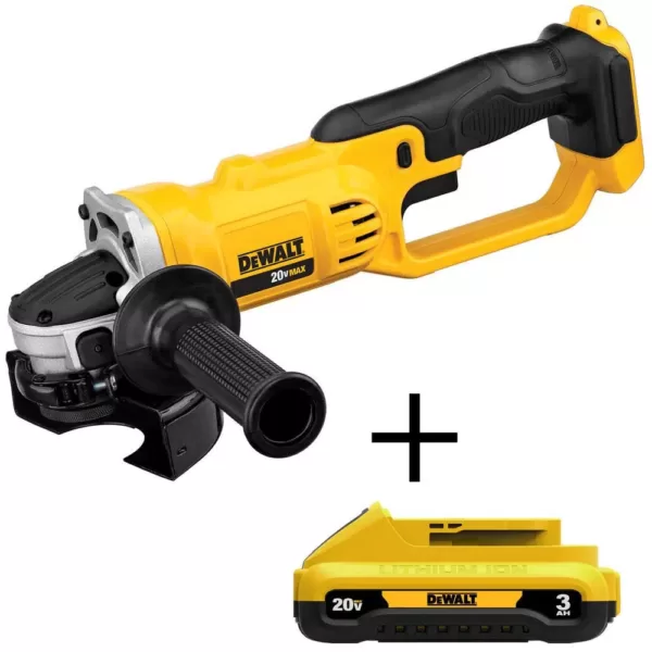 DEWALT 20-Volt MAX Cordless 4-1/2 in. to 5 in. Grinder with (1) 20-Volt 3.0Ah Battery