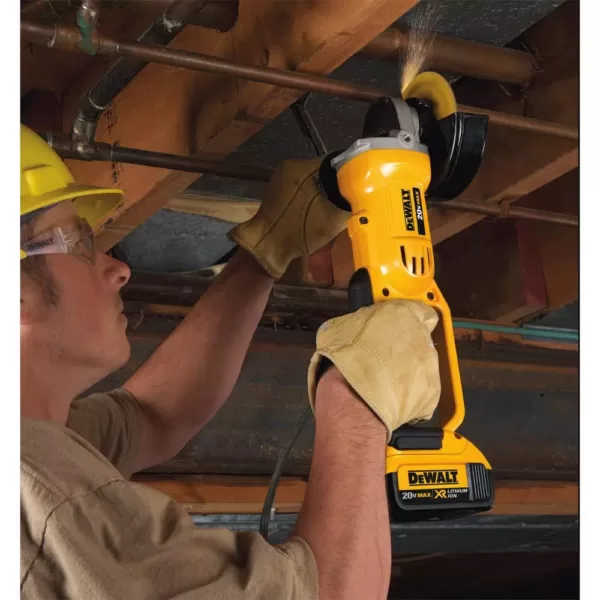 DEWALT 20-Volt MAX Cordless 4-1/2 in. to 5 in. Grinder, (2) 20-Volt 5.0Ah Batteries, (1) 20-Volt 6.0Ah Battery & Charger