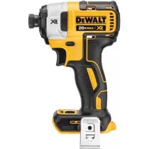 DEWALT 20-Volt MAX XR Cordless Brushless 4-1/2 in. Small Angle Grinder, (2) 20-Volt 6.0Ah Batteries & 1/4 in. Impact Driver