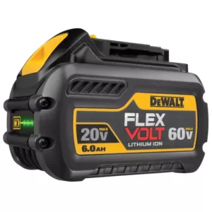 DEWALT FLEXVOLT 60-Volt MAX Cordless Brushless 4-1/2 in. Angle Grinder with Kickback Brake & (2) FLEXVOLT 6.0Ah Batteries