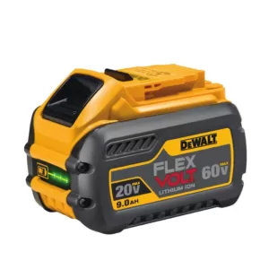 DEWALT FLEXVOLT 60-Volt MAX Cordless Brushless 4-1/2 in. Angle Grinder, (1) FLEXVOLT 9.0Ah & (1) FLEXVOLT 6.0Ah Battery