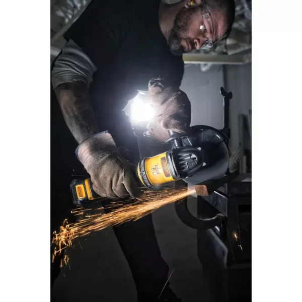 DEWALT FLEXVOLT 60-Volt MAX Cordless Brushless 4-1/2 in. Angle Grinder, (2) FLEXVOLT 6.0Ah Batteries & Hammer Drill/Driver