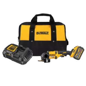 DEWALT FLEXVOLT 60-Volt MAX Cordless Brushless 4-1/2 in. - 6 in. Small Angle Grinder & (1) FLEXVOLT 9.0Ah Battery