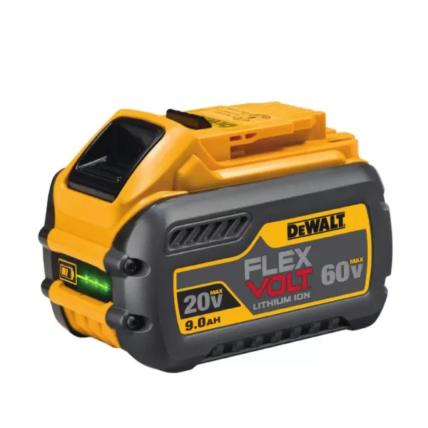 DEWALT FLEXVOLT 60-Volt MAX Cordless Brushless 4-1/2 in. - 6 in. Small Angle Grinder & (1) FLEXVOLT 9.0Ah Battery