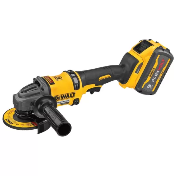 DEWALT FLEXVOLT 60-Volt MAX Cordless Brushless 4-1/2 in. - 6 in. Small Angle Grinder & (1) FLEXVOLT 9.0Ah Battery