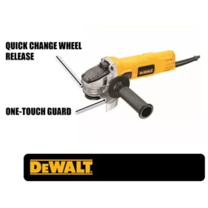 DEWALT 7 Amp 4-1/2 in. Small Angle Grinder with 1-Touch Guard