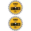 DEWALT ATOMIC 4-1/2 in. 24-Tooth Circular Saw Blade (2-Pack)