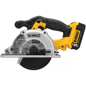 DEWALT 20-Volt MAX Cordless 5-1/2 in. Metal Cutting Circular Saw with (2) 20-Volt Batteries 5.0Ah