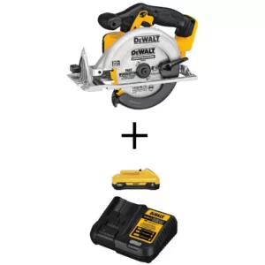 DEWALT 20-Volt MAX Cordless 6-1/2 in. Circular Saw with (1) 20-Volt Battery 4.0Ah & Charger