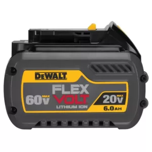 DEWALT FLEXVOLT 60-Volt MAX Cordless Brushless 6-1/2 in. Track Saw Kit with (2) FLEXVOLT 6.0Ah Batteries & 59 in. Track