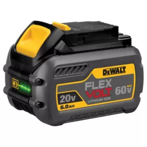 DEWALT FLEXVOLT 60-Volt MAX Cordless Brushless 6-1/2 in. Track Saw Kit with (2) FLEXVOLT 6.0Ah Batteries & 59 in. Track