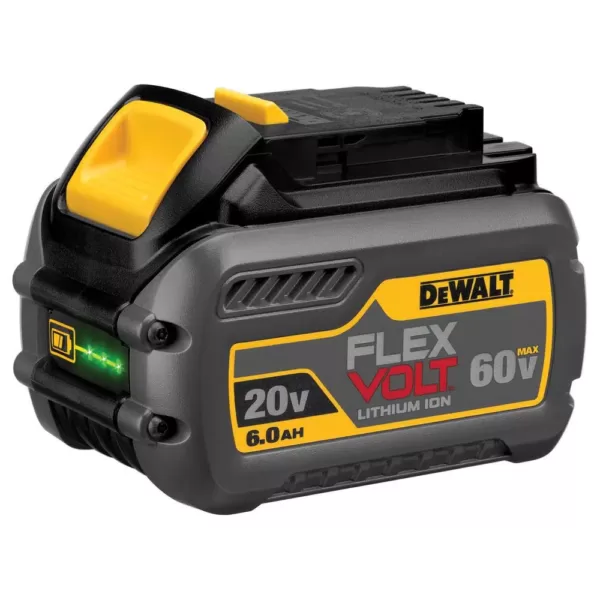 DEWALT FLEXVOLT 60-Volt MAX Cordless Brushless 6-1/2 in. Track Saw Kit with (2) FLEXVOLT 6.0Ah Batteries & 59 in. Track