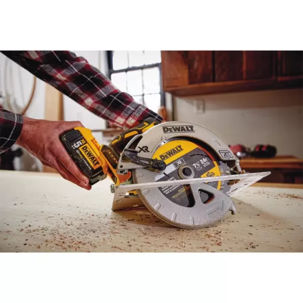 DEWALT 20-Volt MAX XR Cordless Brushless 7-1/4 in. Circular Saw with (2) 20-Volt Batteries 5.0Ah & Charger