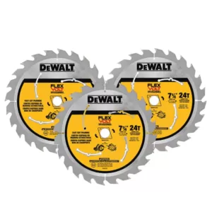 DEWALT FLEXVOLT 60-Volt MAX Cordless Brushless 7-1/4 in. Circular Saw, (1) FLEXVOLT 6.0Ah Battery, Recip Saw &  Circ Blade Set