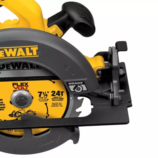 DEWALT FLEXVOLT 60-Volt MAX Cordless Brushless 7-1/4 in. Circular Saw, (1) FLEXVOLT 6.0Ah Battery & Jigsaw