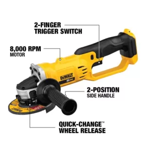 DEWALT FLEXVOLT 60-Volt MAX Cordless Brushless 7-1/4 in. Circular Saw with Brake, (2) FLEXVOLT 9.0Ah Batteries & Grinder