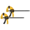 DEWALT 4.5 in. 35 lb. Trigger Clamps (2-Pack) w/1.5 in Throat Depth