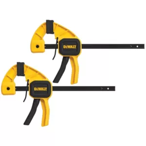 DEWALT 6 in. 100 lbs. Trigger Clamps (2-Pack) with 2.43 in Throat Depth