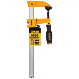 DEWALT 12 in. 1000 lb. Bar Clamp w/3.25 in. Throat Depth