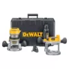 DEWALT 11 Amp Corded 1-3/4 Horsepower Fixed Base / Plunge Router Combo Kit