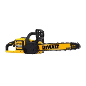 DEWALT 129 MPH 423 CFM 60V MAX Cordless FLEXVOLT Handheld Leaf Blower, (2) 3.0Ah Batteries & Charger w/ Bonus 16 in. Chain Saw