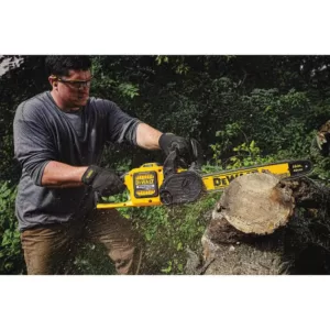 DEWALT 129 MPH 423 CFM 60V MAX Cordless FLEXVOLT Handheld Leaf Blower, (2) 3.0Ah Batteries & Charger w/ Bonus 16 in. Chain Saw