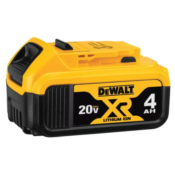 DEWALT 20-Volt MAX Cordless Compact Jobsite Blower 135 MPH 100 CFM with (1) 20-Volt 4.0Ah Battery