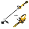 DEWALT 20V MAX Brushless Cordless String Trimmer with Bonus 12 in. 20V Cordless Brushless Chainsaw (Tool Only)