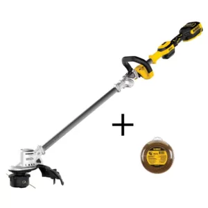 DEWALT 20V MAX Lithium-Ion Brushless Cordless String Trimmer Kit with Bonus 0.080 in. x 225 ft. Replacement Line Included