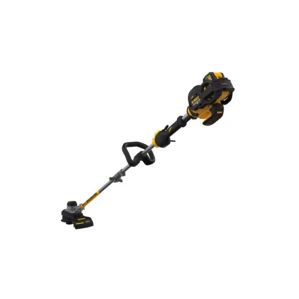 DEWALT 15 in. 60V MAX Cordless FLEXVOLT Brushless String Grass Trimmer w/(1)3.0Ah Battery & Charger w/Bonus Chainsaw(Tool Only)