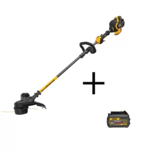 DEWALT 15 in. 60-Volt MAX Li-Ion Cordless FLEXVOLT Brushless String Grass Trimmer with FLEXVOLT Li-Ion 6 Ah Battery