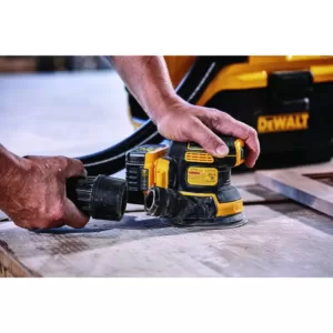 DEWALT 20-Volt MAX XR Cordless Brushless 1/4 Sheet Sander with 5 in. Random Orbital Sander, (1) 20-Volt Battery 3.0Ah & Charger