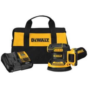 DEWALT 20-Volt MAX XR Cordless Brushless 5 in. Random Orbital Sander with (1) 20-Volt Battery 2.0Ah & Jigsaw