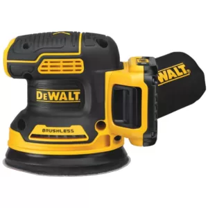 DEWALT 20-Volt MAX XR Cordless Brushless 5 in. Random Orbital Sander with (1) 20-Volt Battery 2.0Ah & Jigsaw