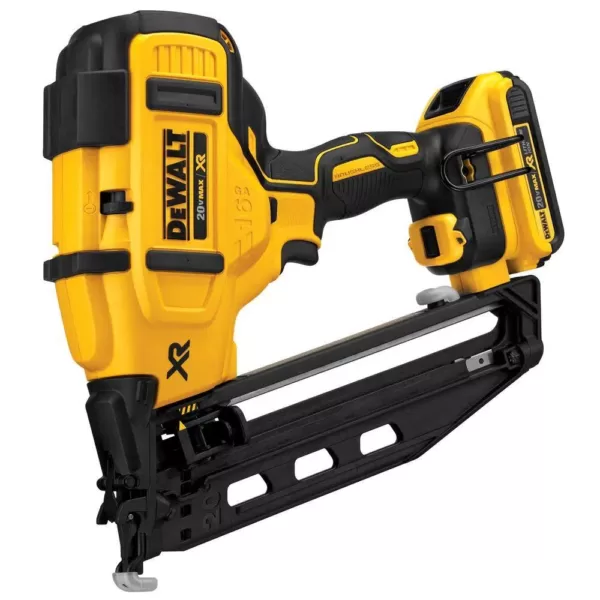 DEWALT 20-Volt Max 16-Gauge Cordless Angled Finish Nailer Kit