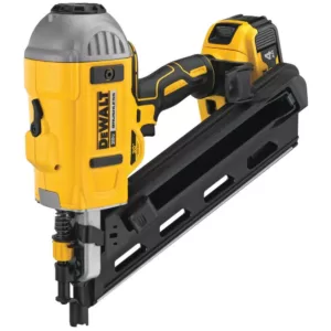 DEWALT 20-Volt MAX Lithium-Ion Cordless Brushless 2-Speed 30° Paper Collated Framing Nailer with 4Ah Battery and Charger