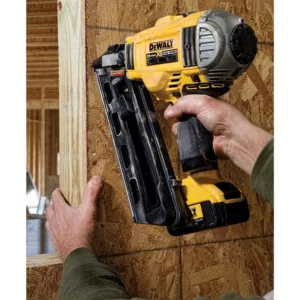 DEWALT 20-Volt MAX XR Lithium-Ion Cordless Brushless 2-Speed 30 Degree Framing Nailer Kit w/ Battery 4Ah and Bonus 5Ah Battery