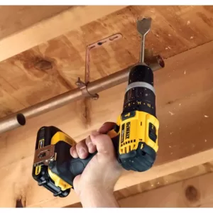 DEWALT 20-Volt MAX Cordless Compact 1/2 in. Hammer Drill/Driver with (2) 20-Volt 1.3Ah Batteries, Charger & Bag