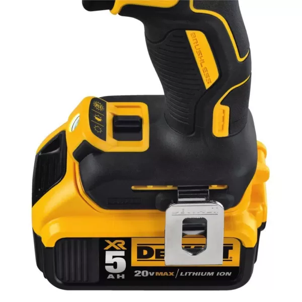 DEWALT 20-Volt MAX XR Cordless Brushless 3-Speed 1/2 in. Hammer Drill with (2) 20-Volt 5.0Ah Batteries & Charger