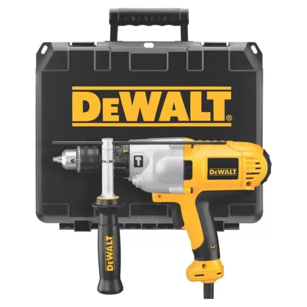 DEWALT 10 Amp 1/2 in. VSR Mid-Handle Grip Hammer Drill Kit