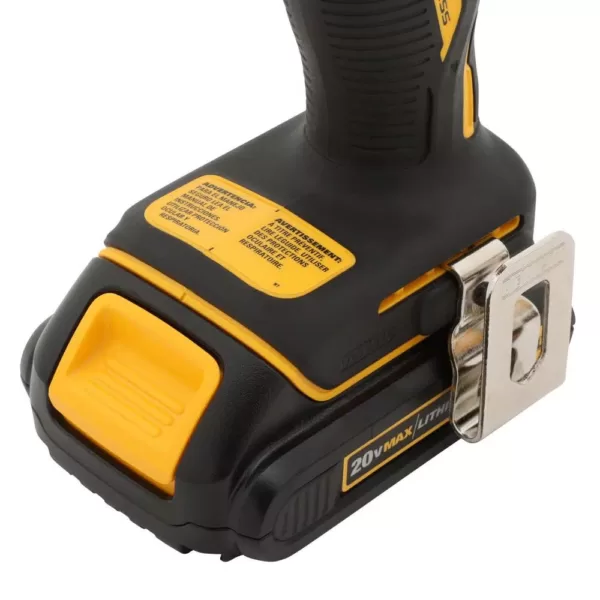 DEWALT ATOMIC 20-Volt MAX Cordless Brushless Compact 1/4 in. Impact Driver, (1) 20-Volt 1.3Ah Battery, Charger & Bag